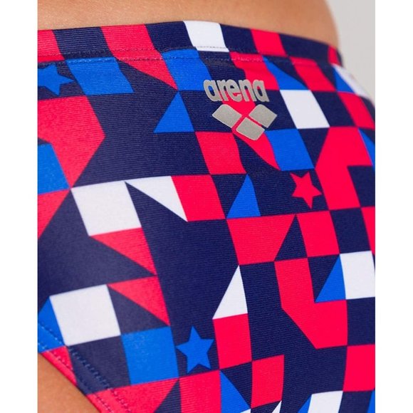 Arena Women's Sport Bikini MaxLife Swimsuit Swimming, Red USA-Bottom, Size 28 - Picture 10 of 11